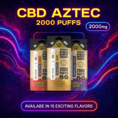 Aztec CBD Pod Refill 2000MG Flavours