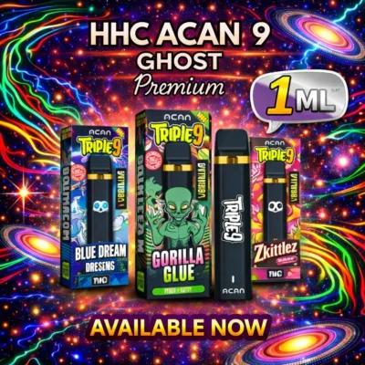 Acan triple 9 1ML HHC vape Flavours