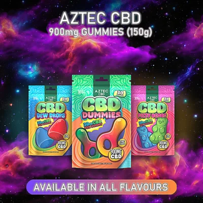 Aztec CBD 900mg Gummies (150g)