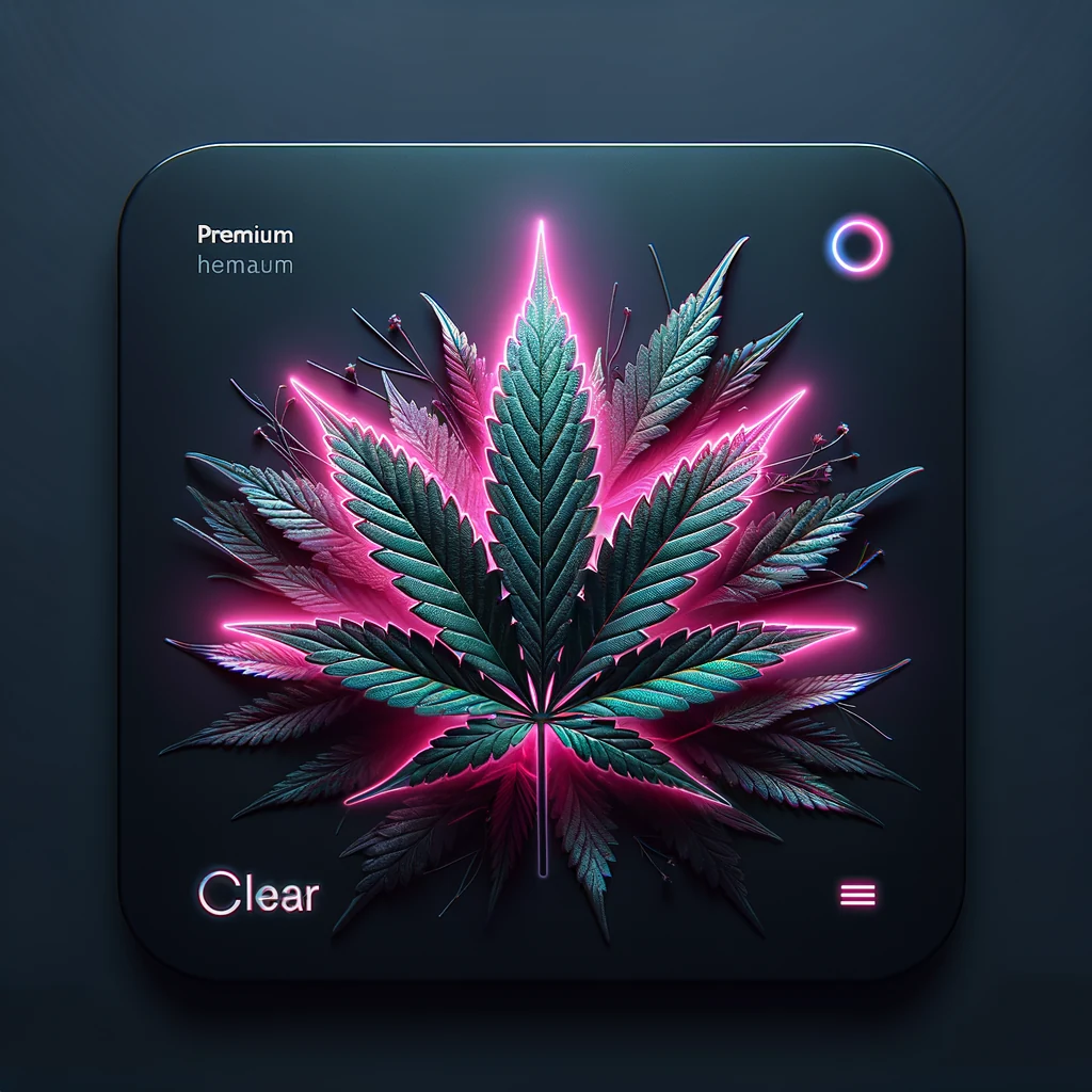 Cannabis education thumbnail in dark theme with neon pink accents