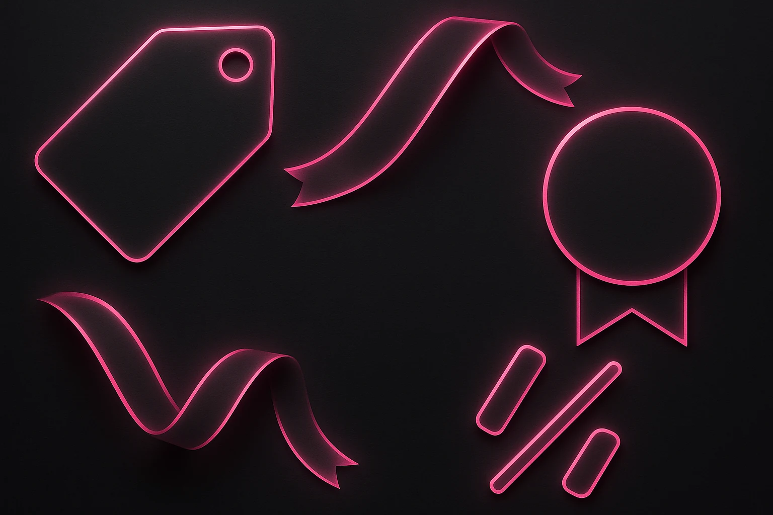 Candy Cloud On Sale - dark premium background with neon pink accents